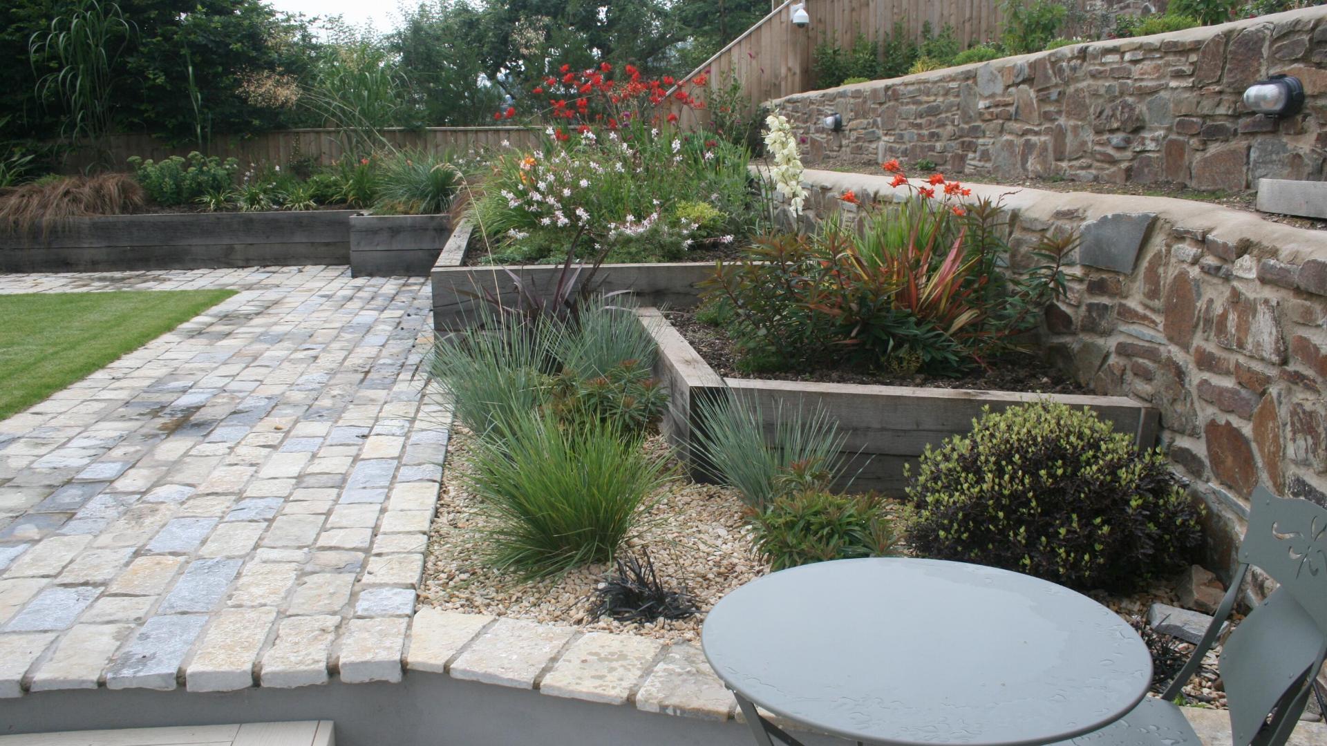 Alison Bockh Garden Design and Landscaping - North Devon - Planters and raised beds looking very happy